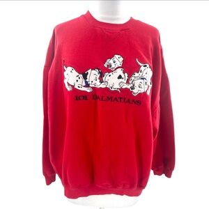 Vintage The Disney Store 101 Dalmatians embroidered sweatshirt sz XL